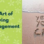 the art of giving encouragement - 'yes you can' written in the sand
